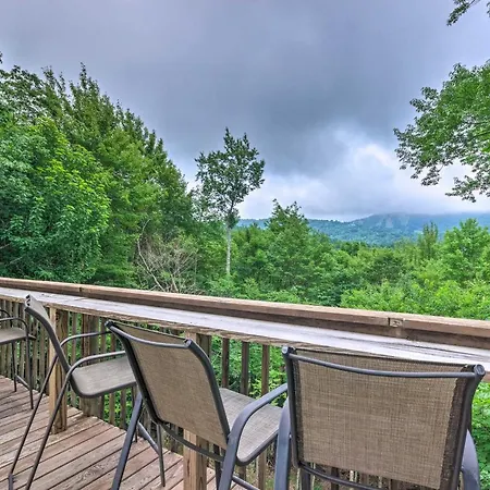 Beech Mountain Cabin Deck And Mountain Views!